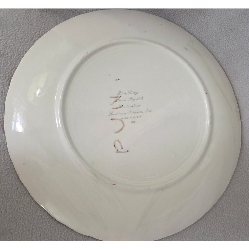 Vtg Blue Ridge Southern Pottery Crab Apple Cherry Dinner PLATE - Picture 3 of 4